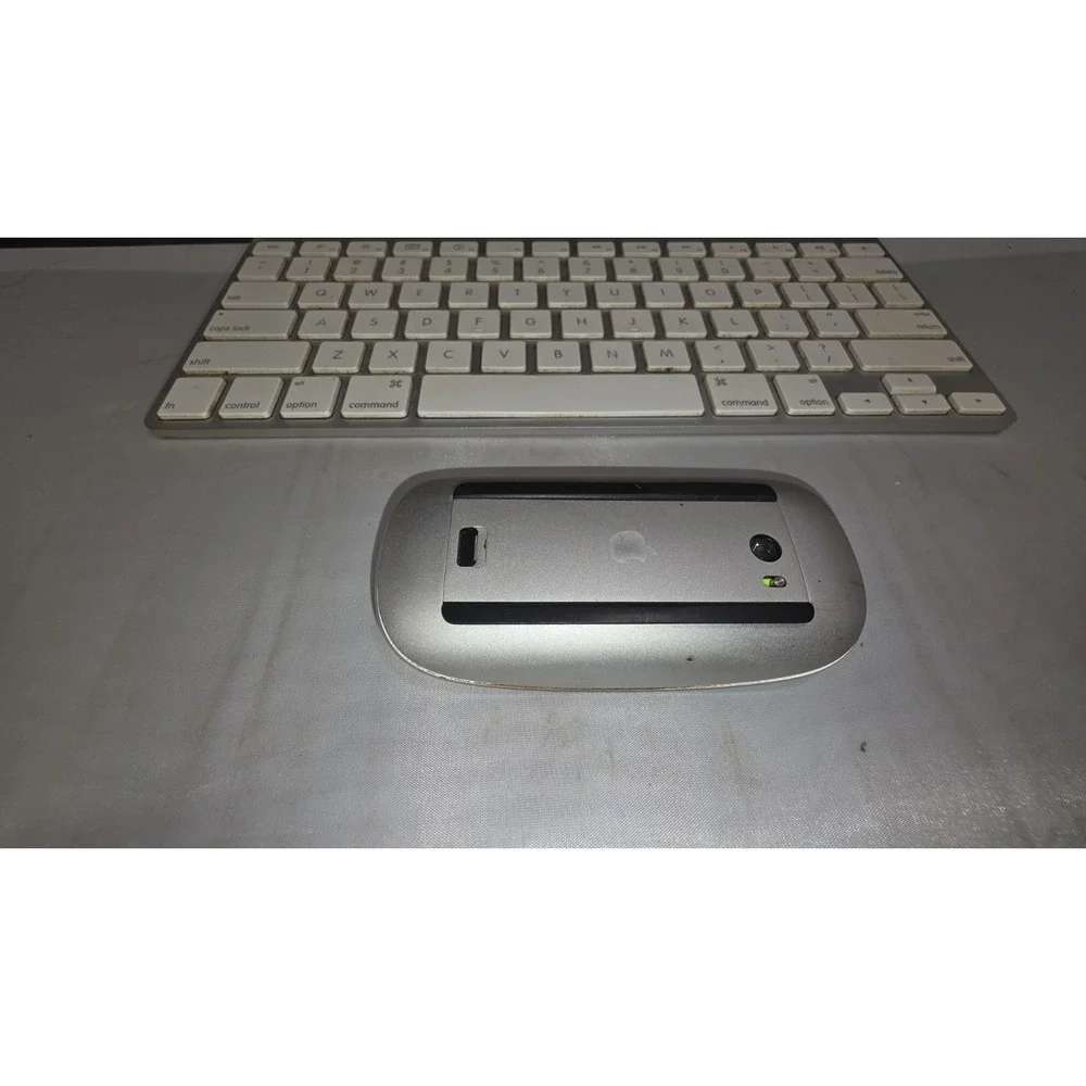Apple Wireless Keyboard A1314 & Magic Mouse A1296 Bluetooth Bundle Untested
